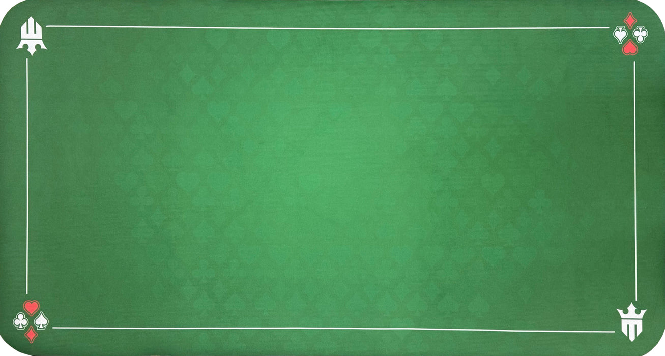 Matsmiths Playing Card Table Topper Mat, Washable Casino-Style Gaming Mat with Smooth Felt Surface and Rubber Backing, Non-Slip Table Cover for Kitchen Tables, Game Tables, Pub Tables, Stain-Resistant, 24” x 47”