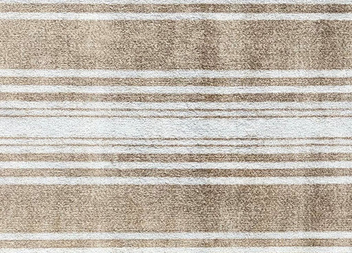 Matsmiths Linen Striped Floor Mats Washable Indoor Mat with Rubber Backing, Large Door Mat for Entryway, Workshops, Man Caves, Bars, Non-Slip Area Rug and Mat, Washable Entryway Rug, Pet Friendly, Kid Friendly, Neutral, Taupe, white, 24"x35"