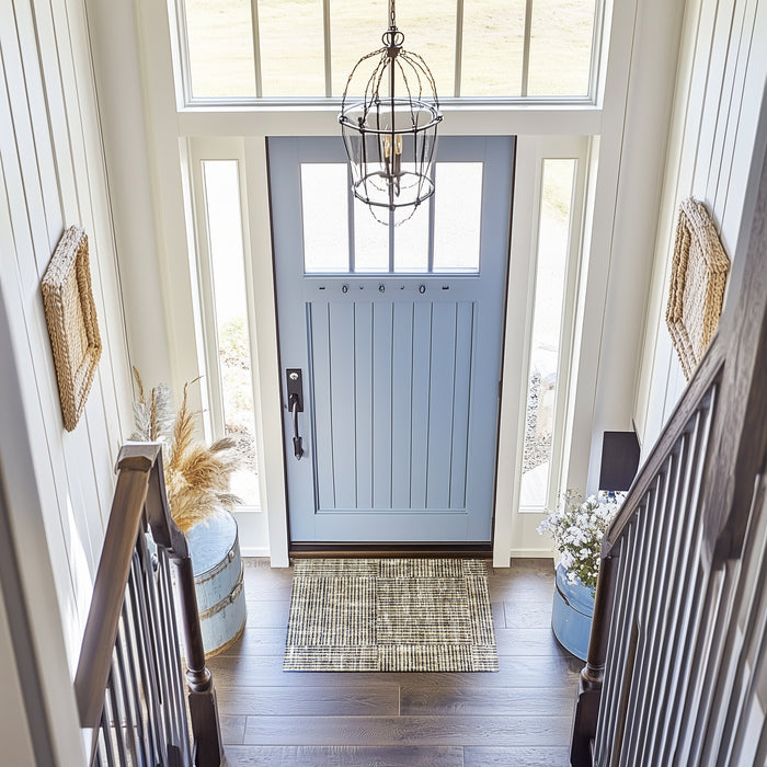 Matsmiths Canvas Floor Mats Washable Indoor Mat with Rubber Backing, Large for Entryway, Workshops, Man Caves, Bars, Non-Slip Area Rug and Mat, Washable Entryway Rug, Pet Friendly, Kid Friendly, Neutral, Taupe, Black, Navy, White, 24"x35"