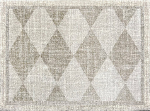 Matsmiths Arthur Diamonds Floor Mats Washable Indoor Mat with Rubber Backing, Large Funny Door Mat for Entryway, Workshops, Man Caves, Bars, Non-Slip Area Rug and Mat, Washable Entryway Rug, Pet Friendly, Kid Friendly, Neutral, Taupe, Black, 24"x35" Neutral