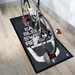 Eat Sleep Sweat Repeat Exercise Cycle Mat in use
