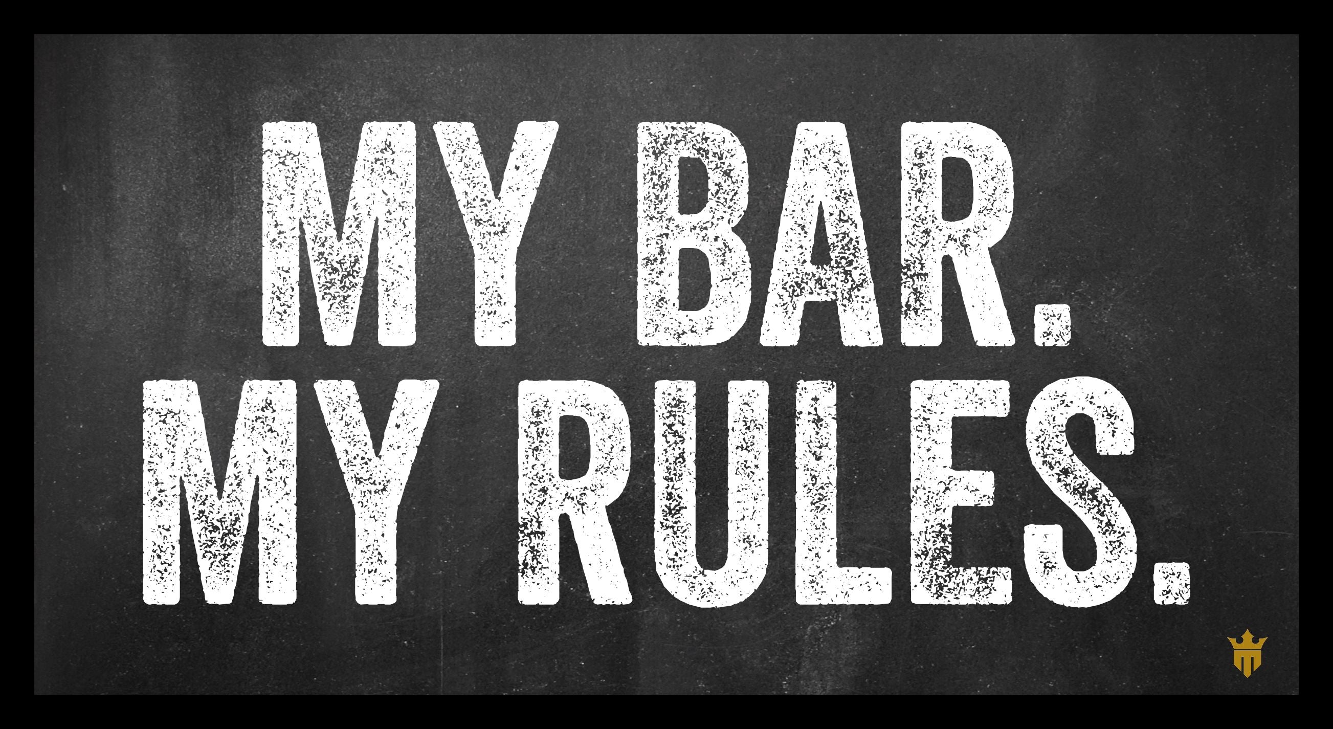 My Bar My Rules Bar Runner Matsmiths USA my-bar-my-rules-bar-runner-matsmiths-usa