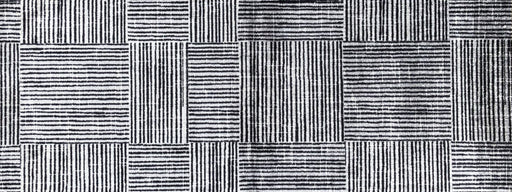 Black and white geometric patterned tile