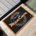 Welcome Man Cave Mat in use